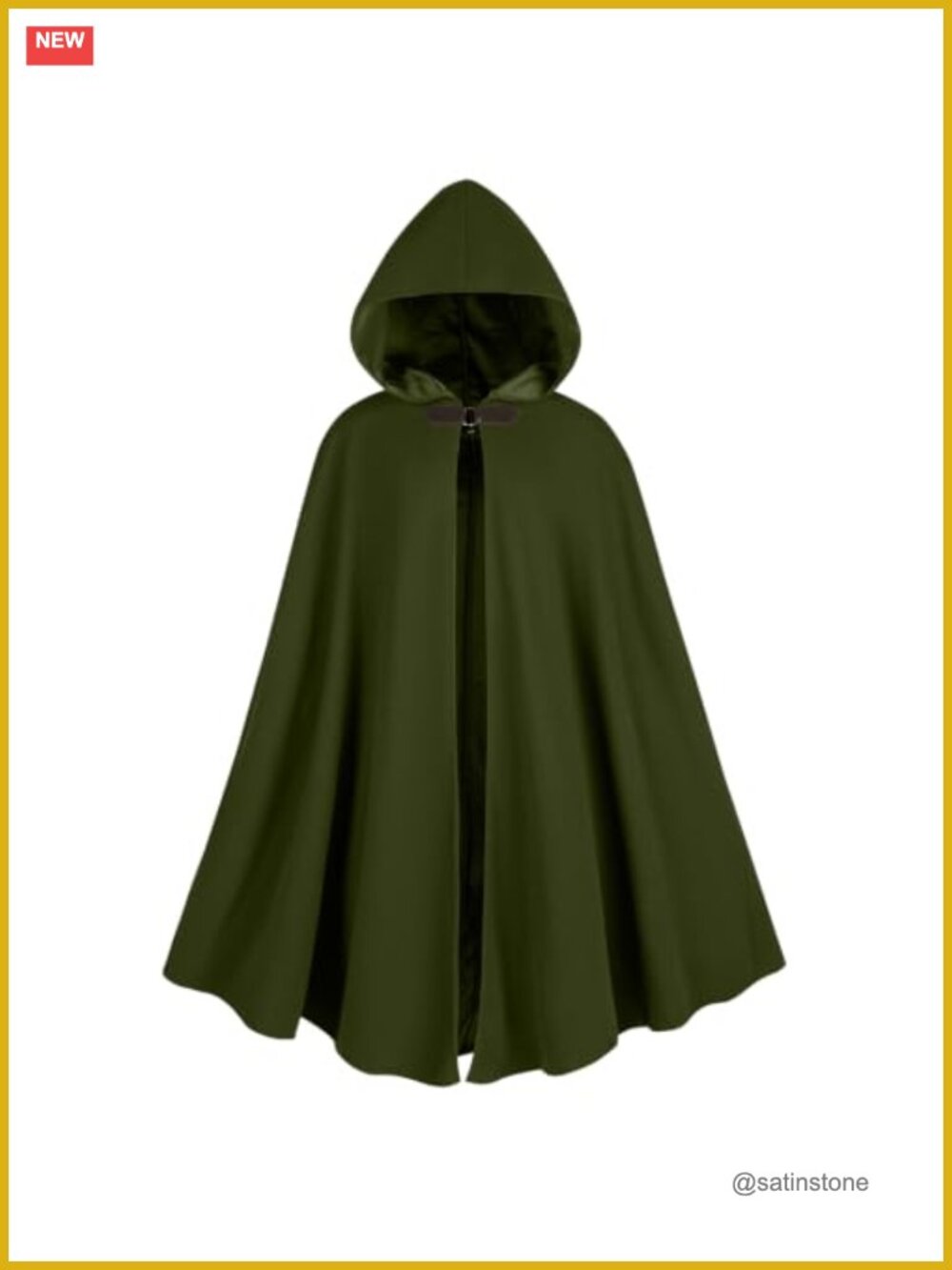 Men's Medieval Hooded Cloak Renaissance Velvet Cape Costume